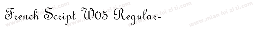 French Script W05 Regular字体转换